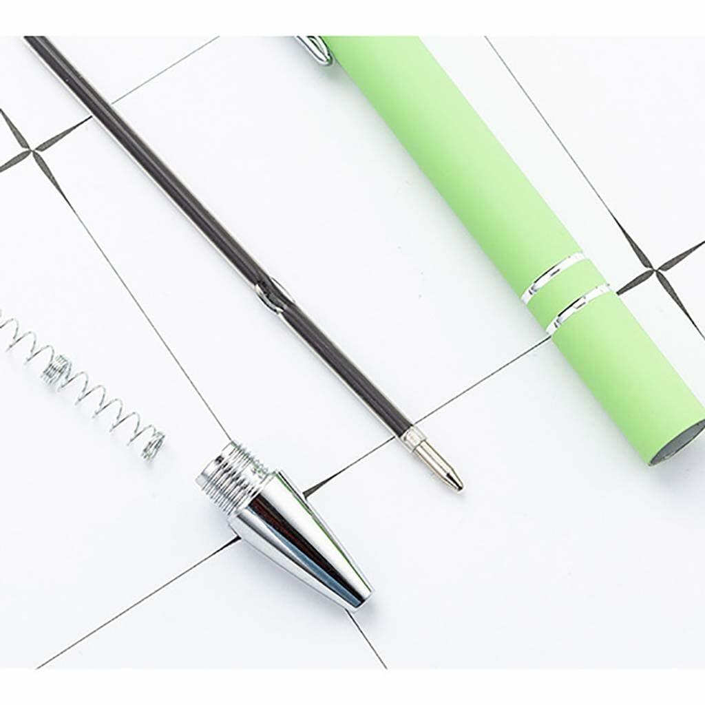 Idcrea 10-Pack Pink Ballpoint Pens Black Ink 2-in-1 Stylus 1.0mm Medium Point