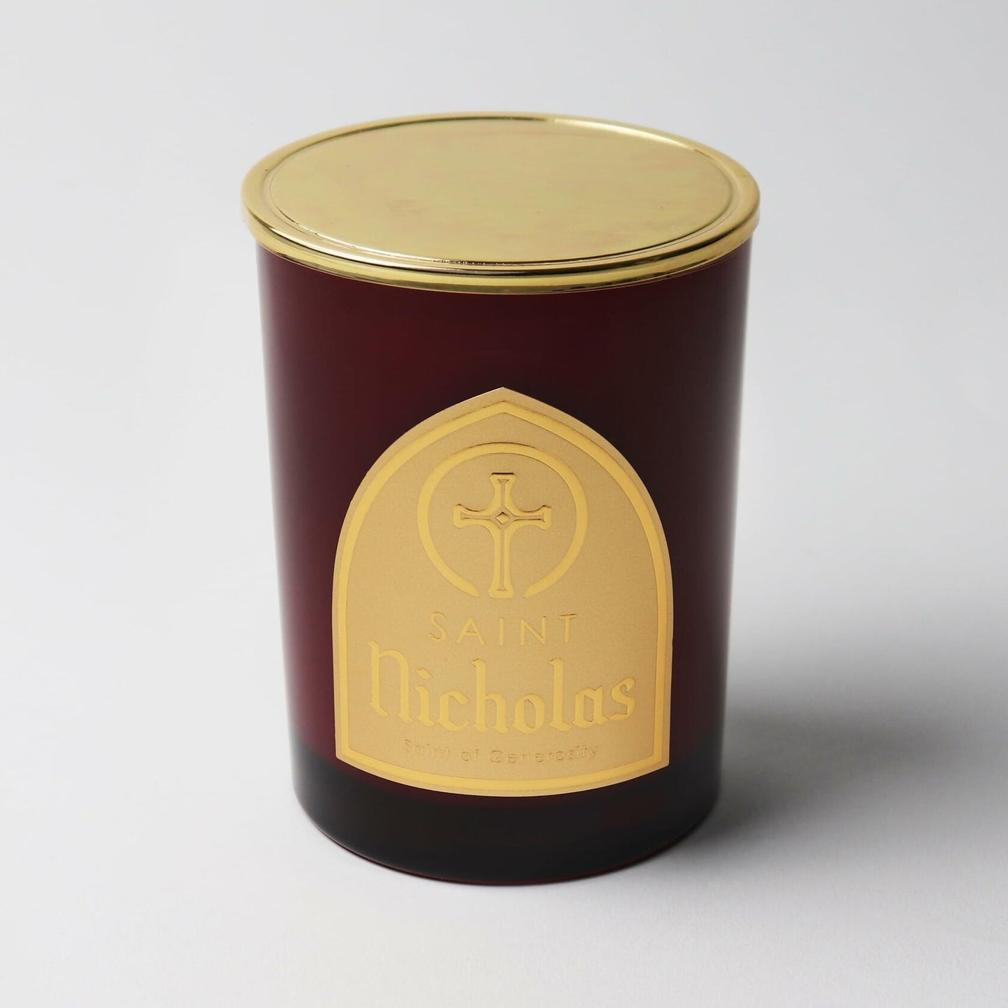 Saint Nicholas Scented Soy Coconut Candle Red Fir 80hr Burn Time Special Edition