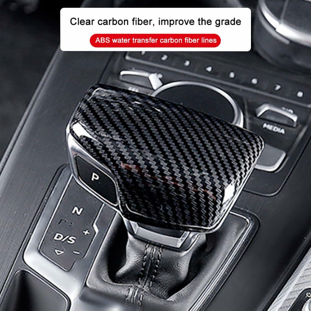 GIPFIRES Audi A4 A5 A6 S6 A7 S7 Q5 Q7 Shift Knob Cover ABS Carbon Fiber