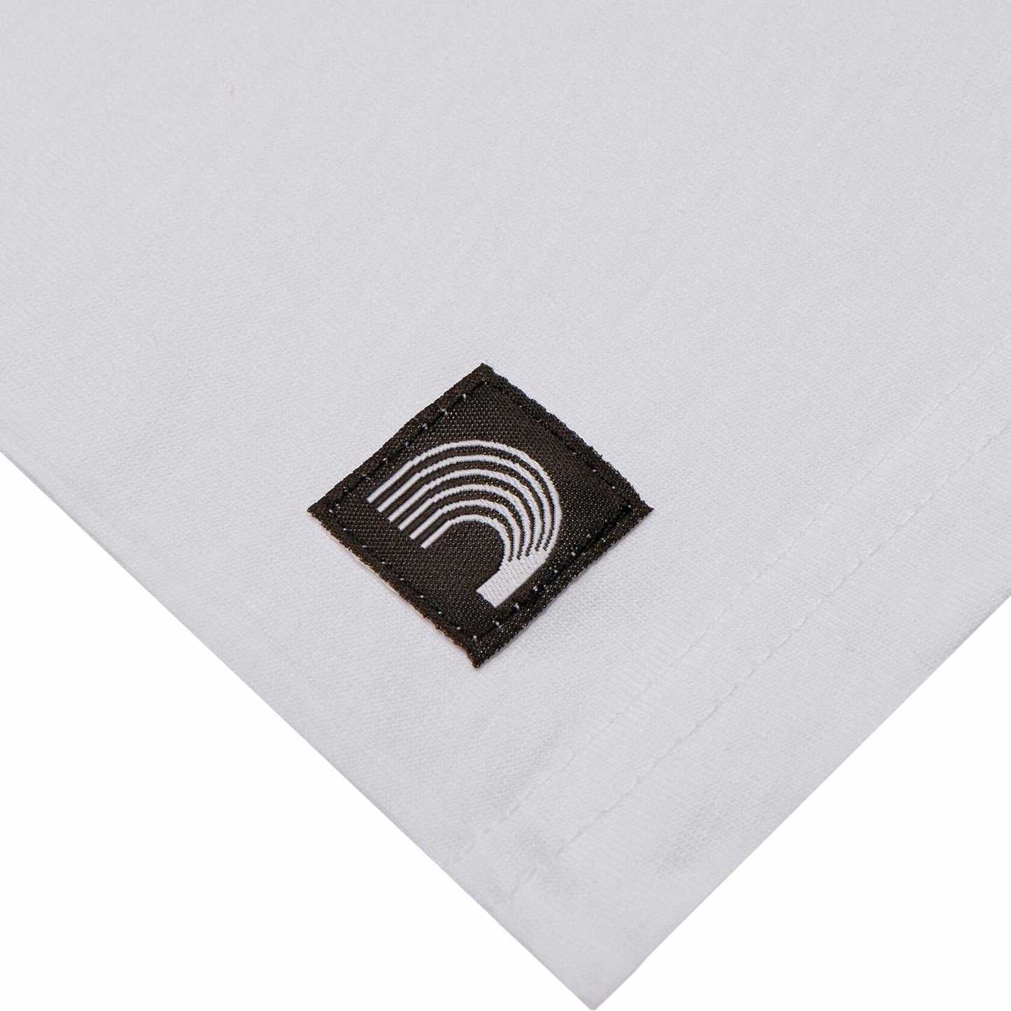 D'Addario Logo T-Shirt White Black Size Small