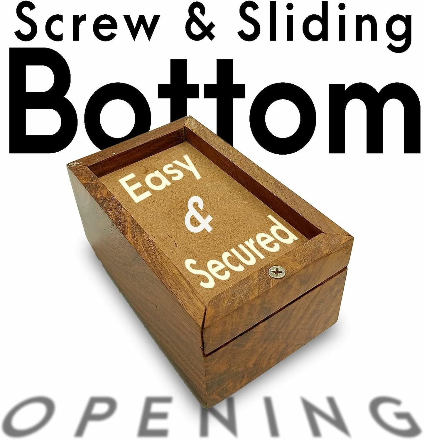 AYZCORP Wooden Urn Infinity Love Design Rosewood Pet Cremation Box