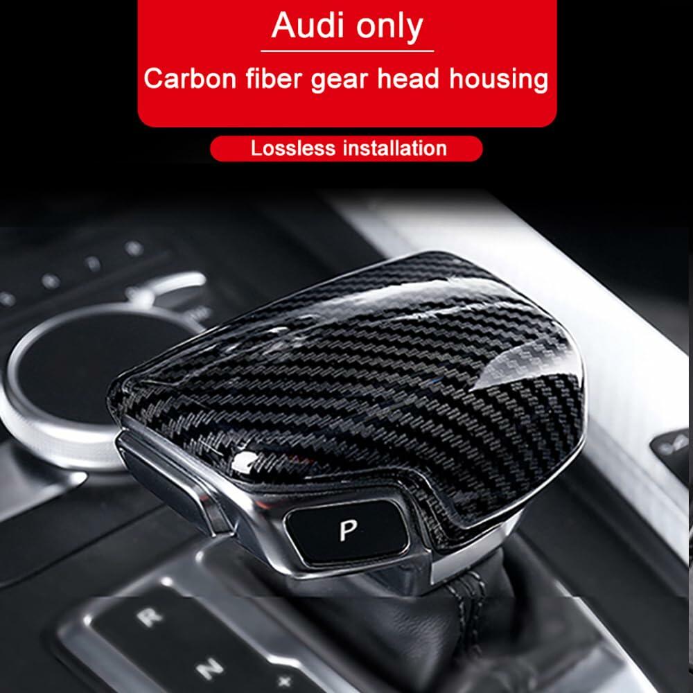 GIPFIRES Audi A4 A5 A6 S6 A7 S7 Q5 Q7 Shift Knob Cover ABS Carbon Fiber