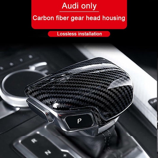 GIPFIRES Audi A4 A5 A6 S6 A7 S7 Q5 Q7 Shift Knob Cover ABS Carbon Fiber