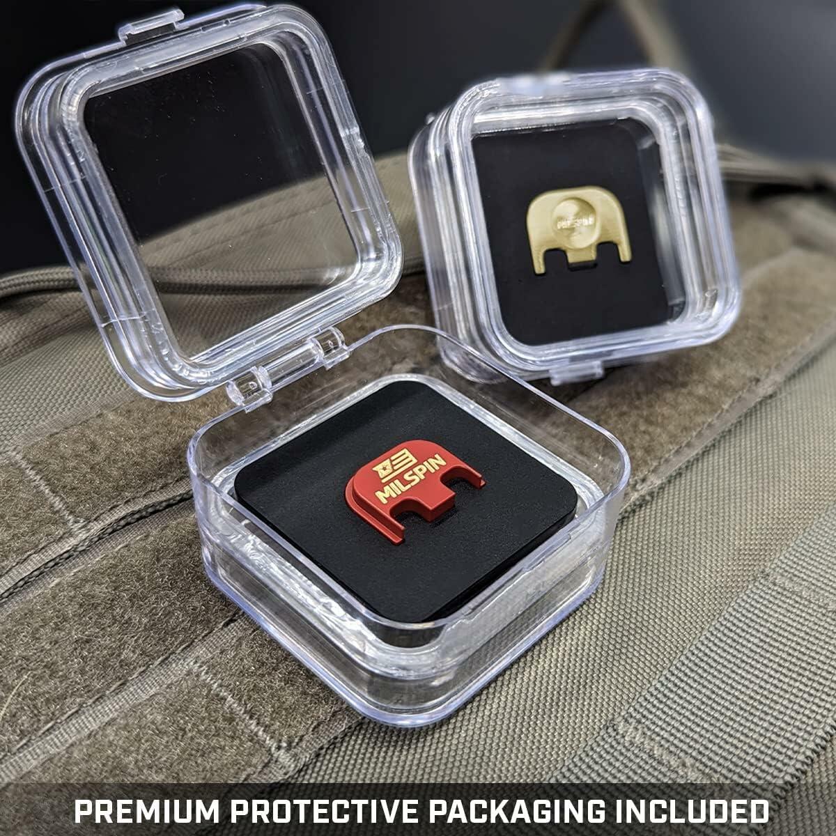 Milspin Glock Slide Back Plate American Flag CNC Stainless G43 G43X G48