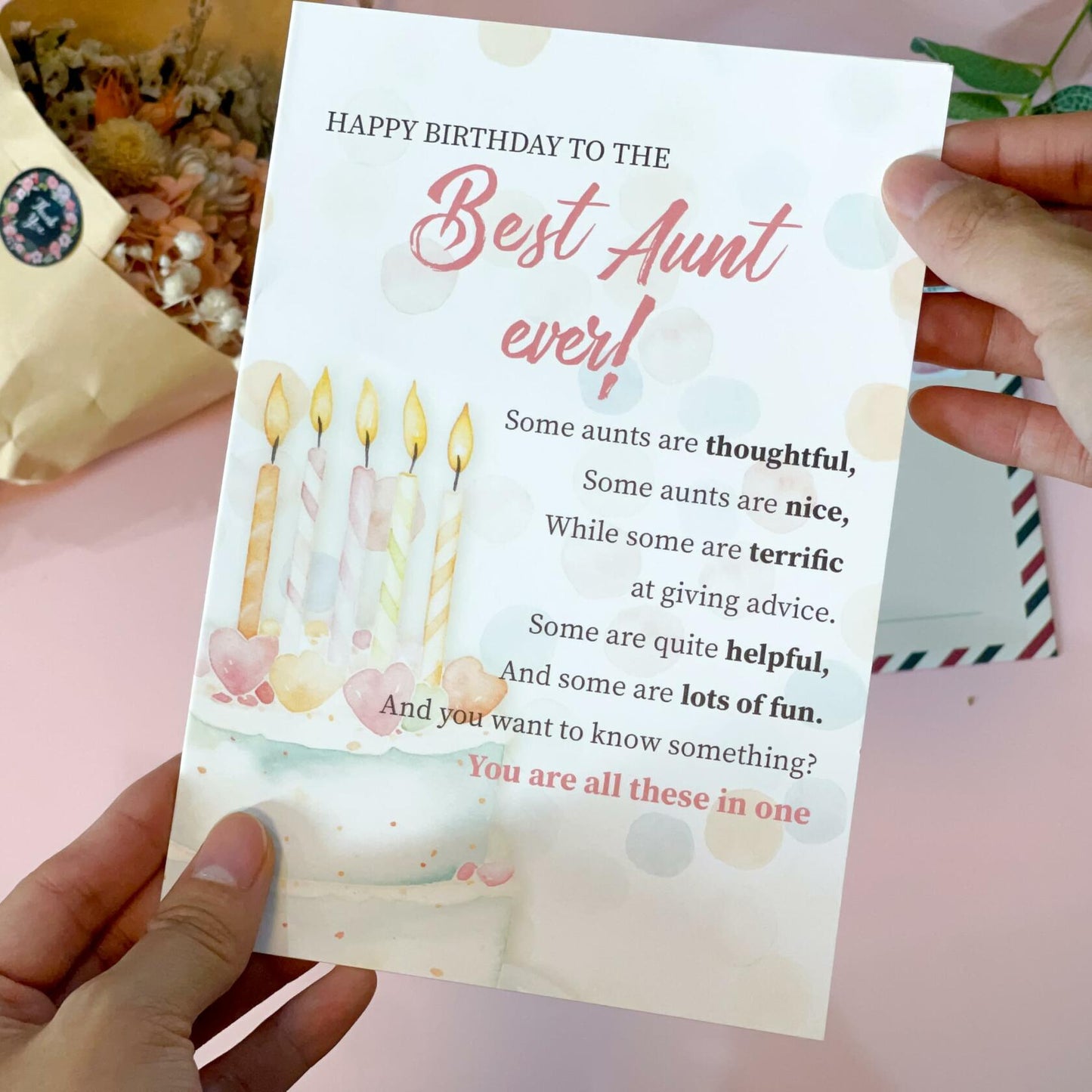 BlinkWishes Birthday Card for Bonus Brother with Envelope and Seal