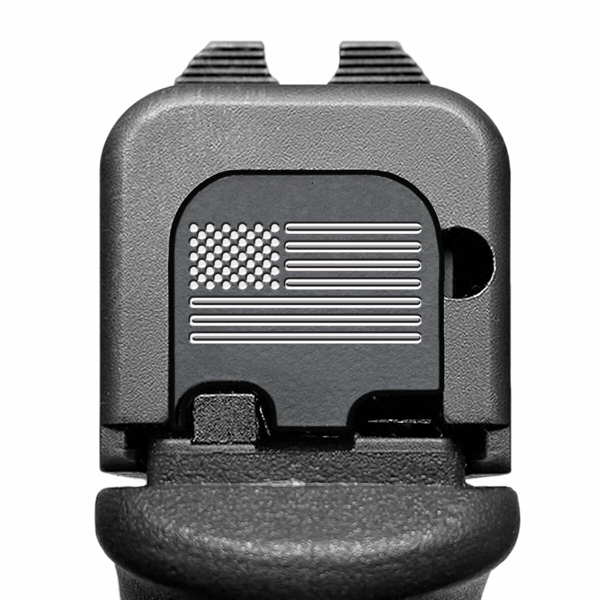 Milspin Glock Slide Back Plate American Flag CNC Stainless G43 G43X G48