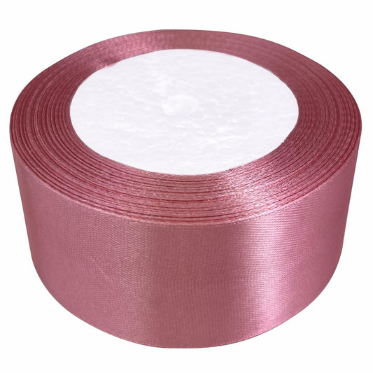 25 Yards 1.5" Pink Satin Ribbon for Weddings, Crafts, Bouquets & Gift Wrapping