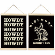 TAEDIN Western Wall Art Poster Hanger Frame Set of 2 Black 12x16