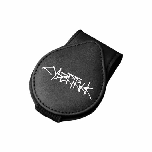 TSTESE Car Sunglass Holder Tesla Cybertruck 2024-2025 Leather White Organizer