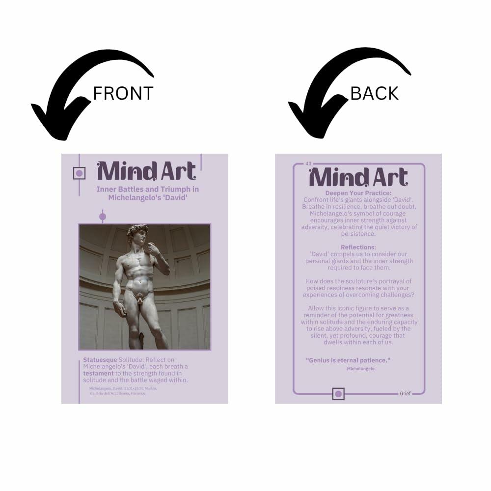 MindArt Grief Flashcards – Art Therapy & Mindfulness for Healing & Support