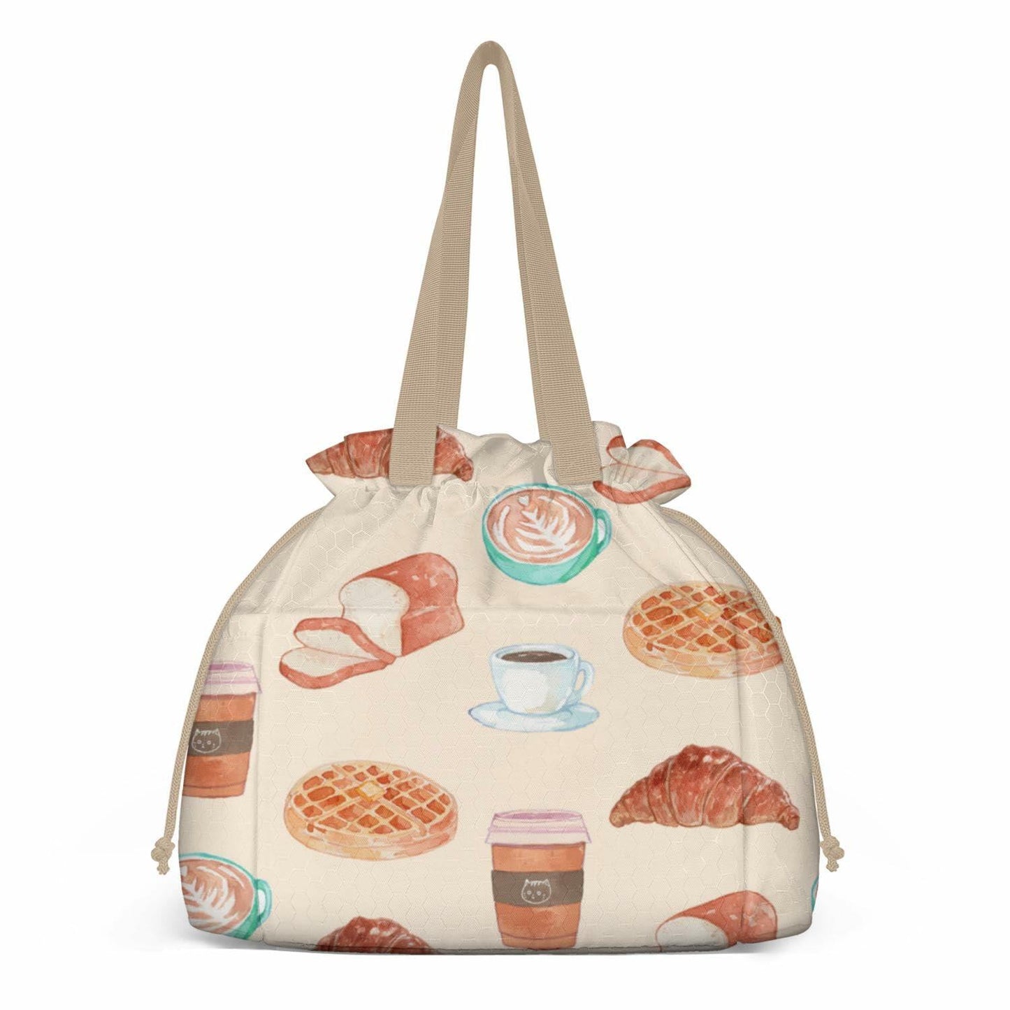 BLantt Cromwell Insulated Lunch Bag for Women Work Beige-4 11x10x6.5in