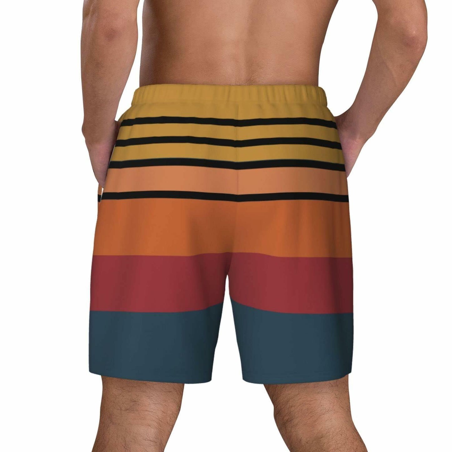 SolAzul Men's Swimming Trunks Funny Beach Board Shorts Quick Dry XL