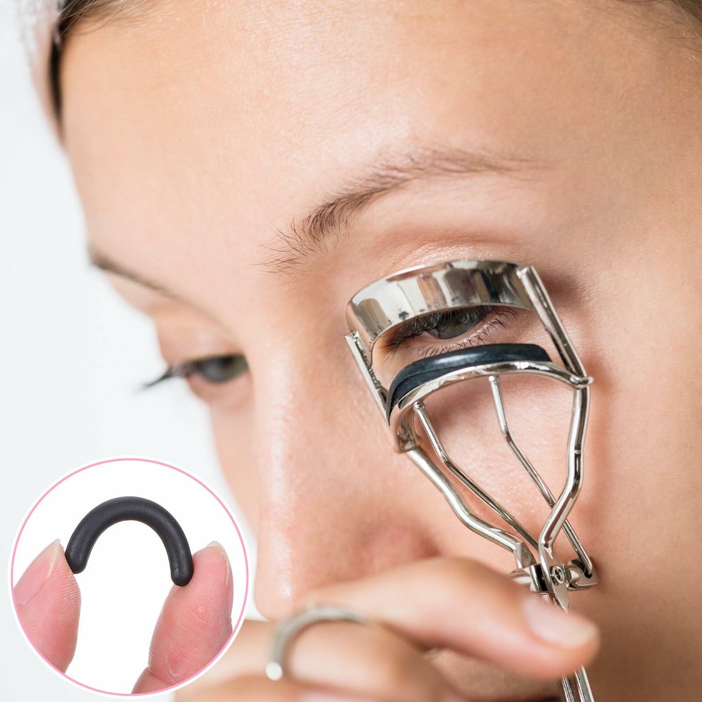 HaiFafafaing 48 Pcs Silicone Eyelash Curler Pads Multi Color with Box