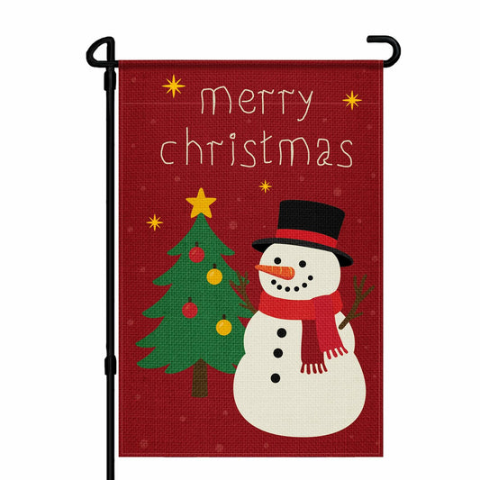 HOOSUN Halloween Garden Flag Double Sided Pumpkins 12x18 Inch White Nylon