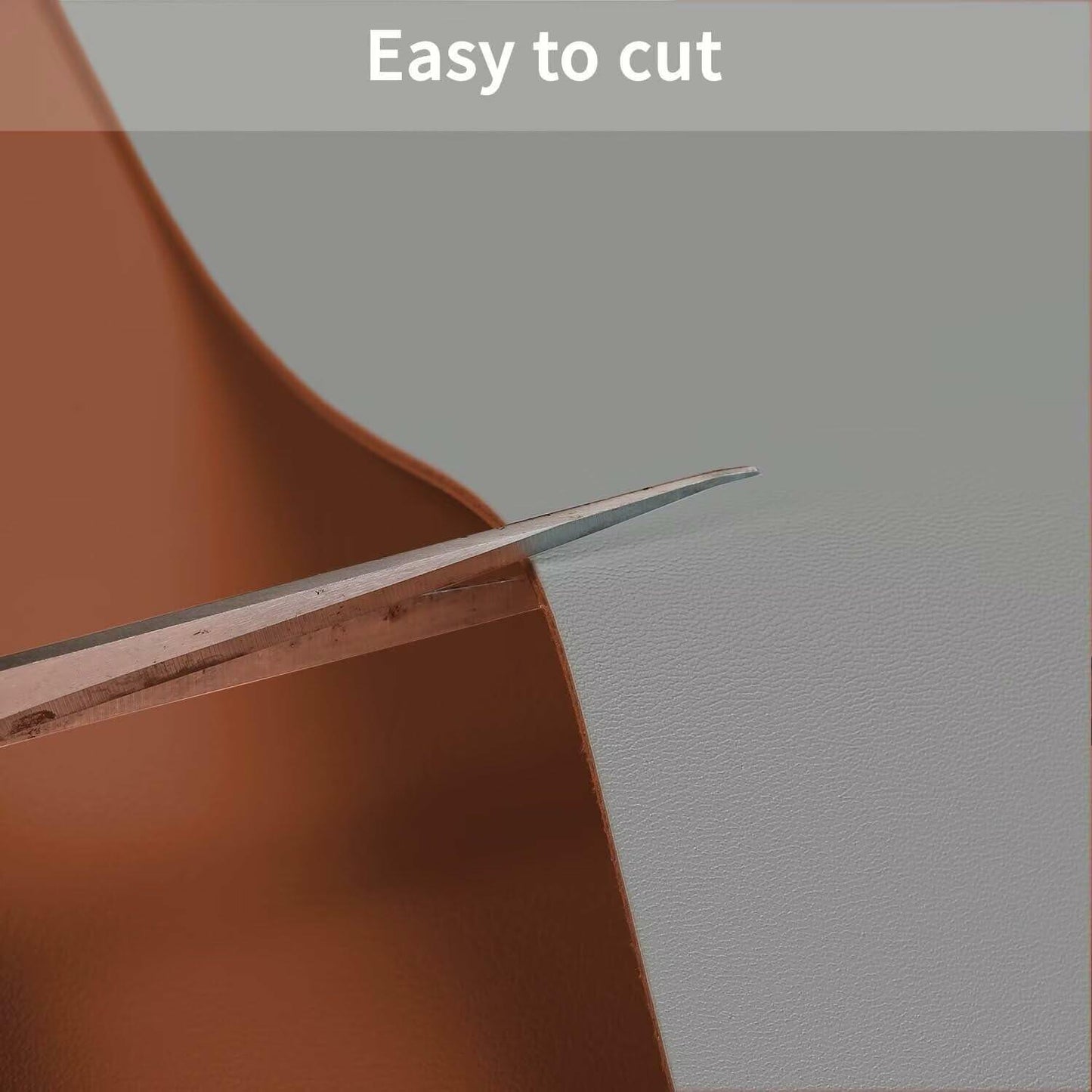 Zinkooat Leather Desk Mat 12x42in 1.8mm Thick Brown+Gray