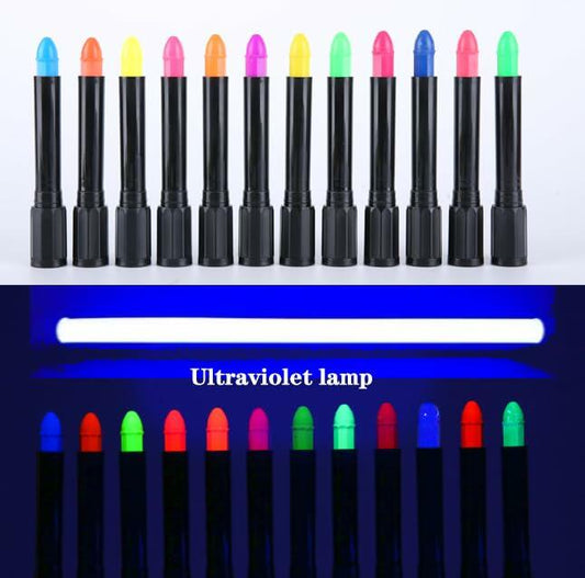 JYACRQBB 12 Color UV Neon Face & Body Paint Glow Black Light Fluorescent