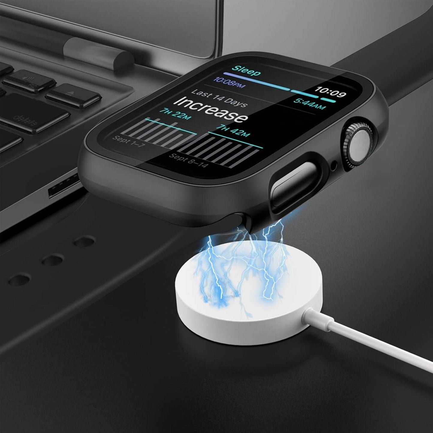 T Tersely 3-Pack Case for Apple Watch S10 42mm w/ HD Screen Protector Star