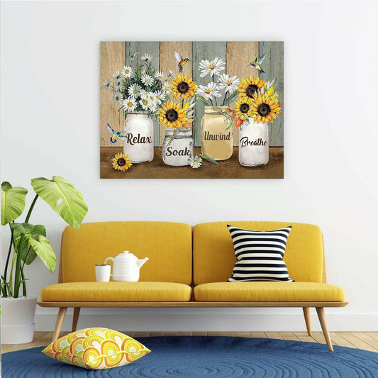 Sunflower 5D Diamond Painting Kit for Adults - DIY Full Drill 12x16in