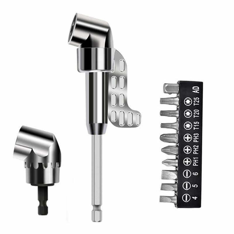 105° Right Angle Drill Adapter 1/4" Hex Shank Drill Attachment