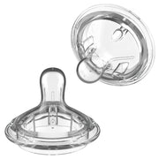 Nanobebe Flexy Silicone Bottles Nipples Triple Vented Twin-Pack - Slow Flow