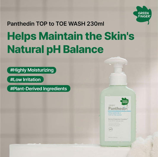 GREEN FINGER Panthedin Top to Toe Wash & Shampoo 7.8oz Sensitive Skin