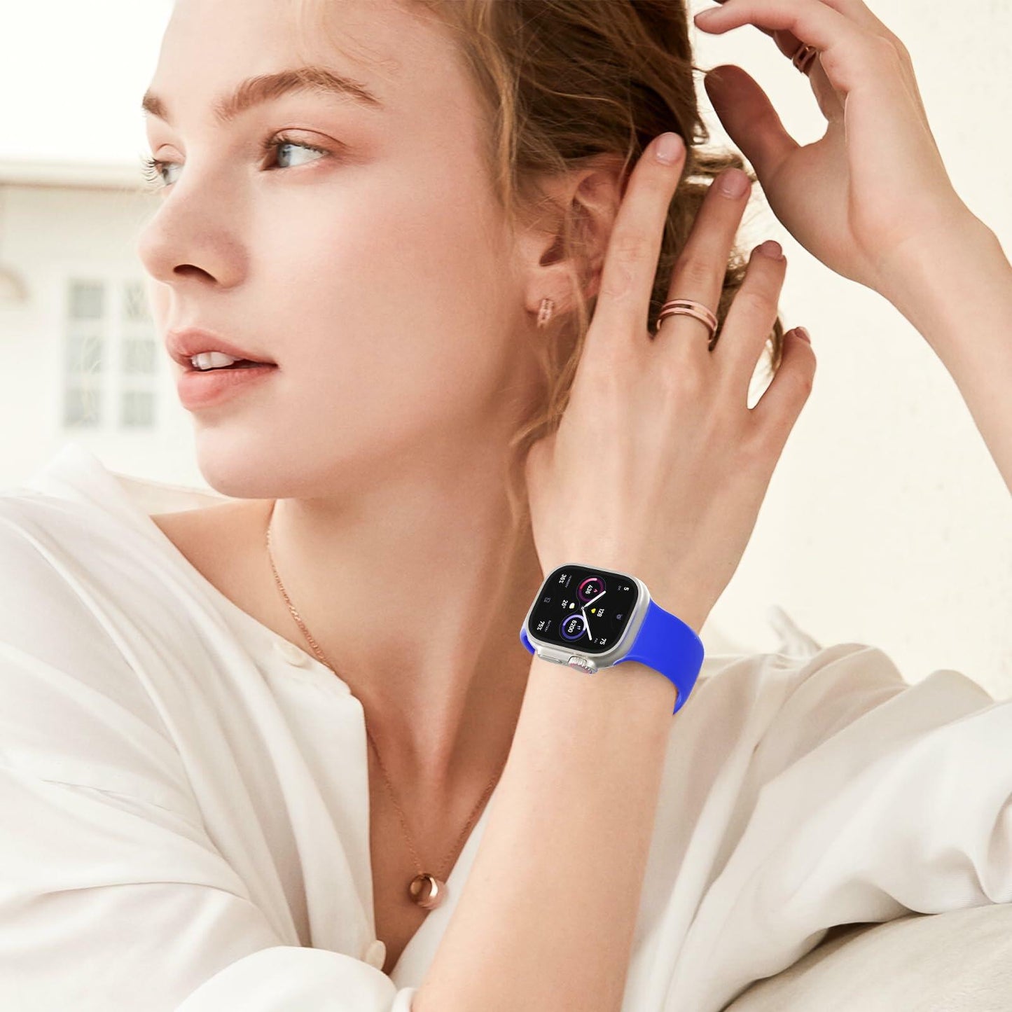 Apple Watch Silicone Band 38-49mm Sport Strap Replacement for Series 1-9