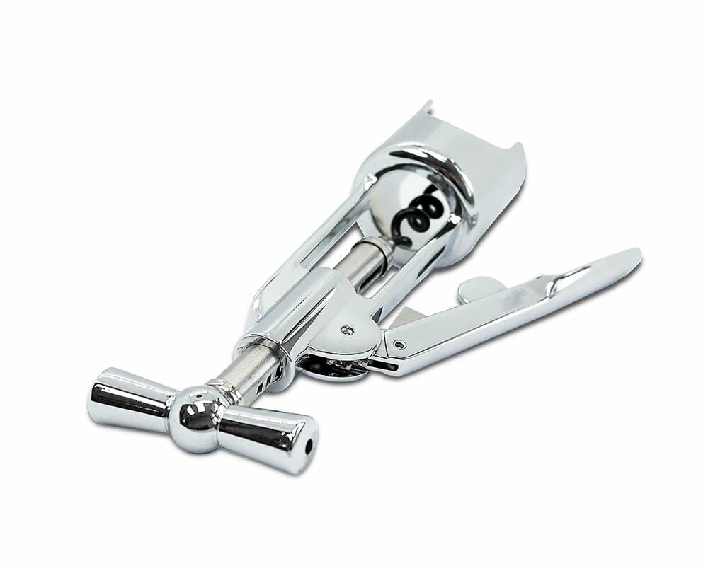 Lutong Wing Corkscrew Wine Opener Set w/ Foil Cutter & Stopper Chrome
