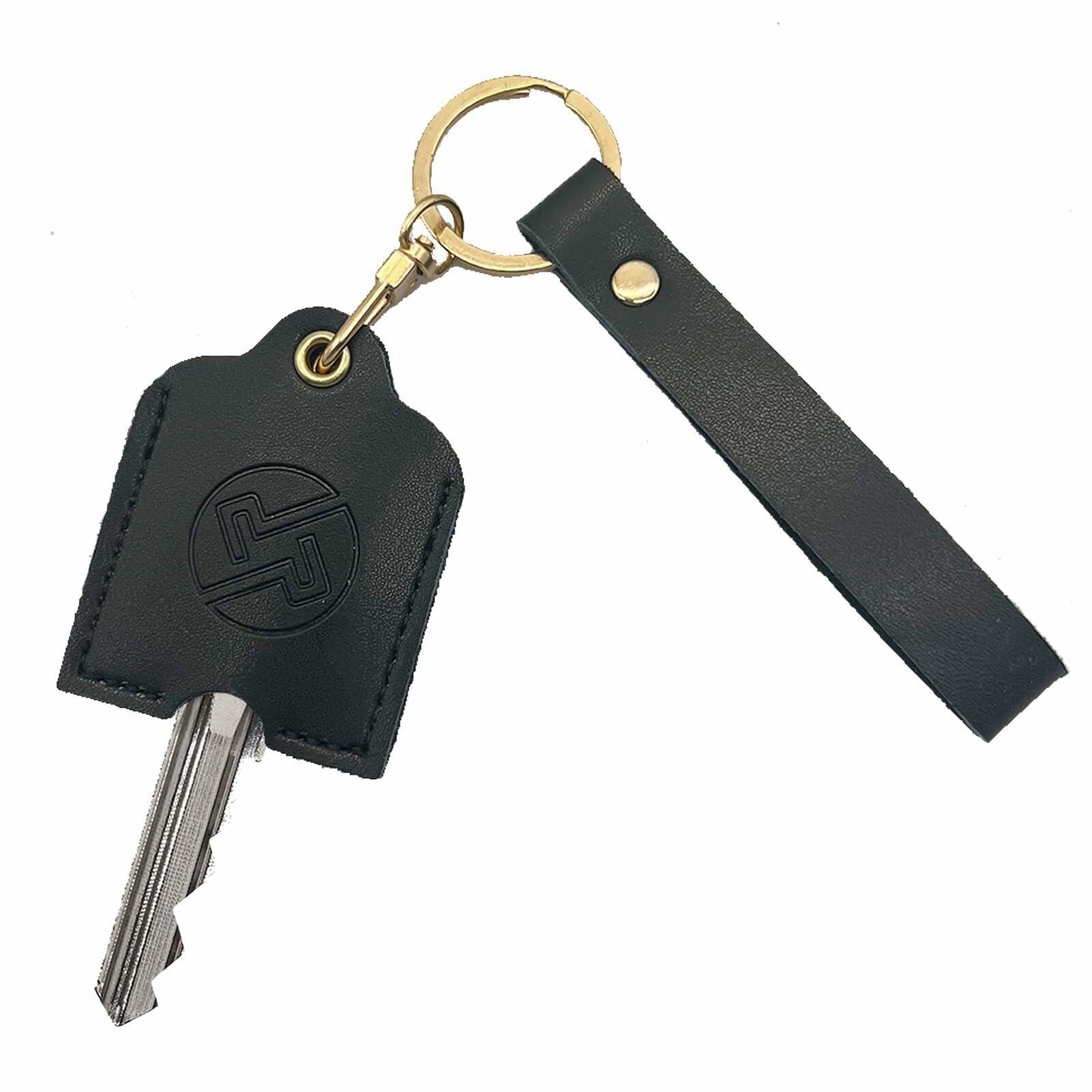 KARENSKEYS Leather Car Key Cover Sleeve w Keychain Broken Loop Fix