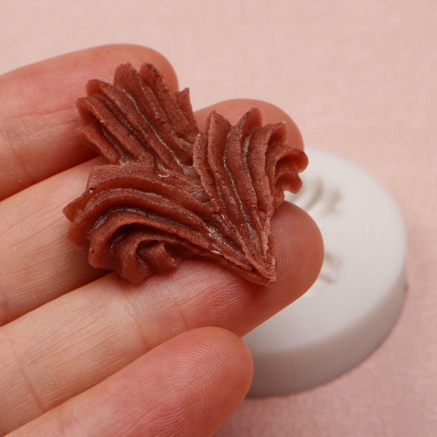 Heart Shaped Silicone Chocolate Mold Rose Flower Fondant Cake Decor 2pc