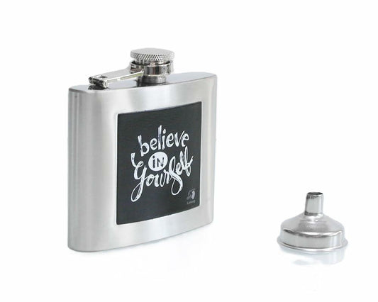 Lutong Stainless Steel Leakproof Hip Flask with Funnel – Pocket Gift Flask