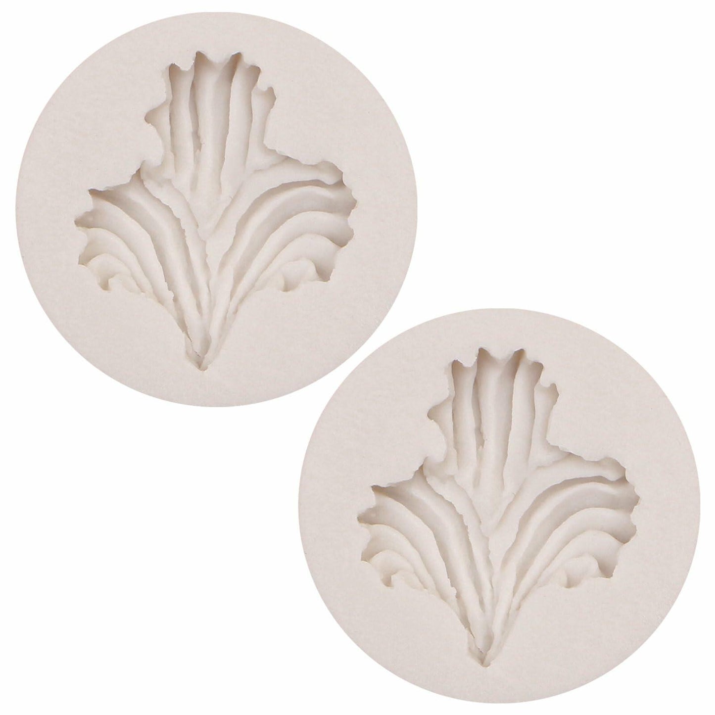 Heart Shaped Silicone Chocolate Mold Rose Flower Fondant Cake Decor 2pc