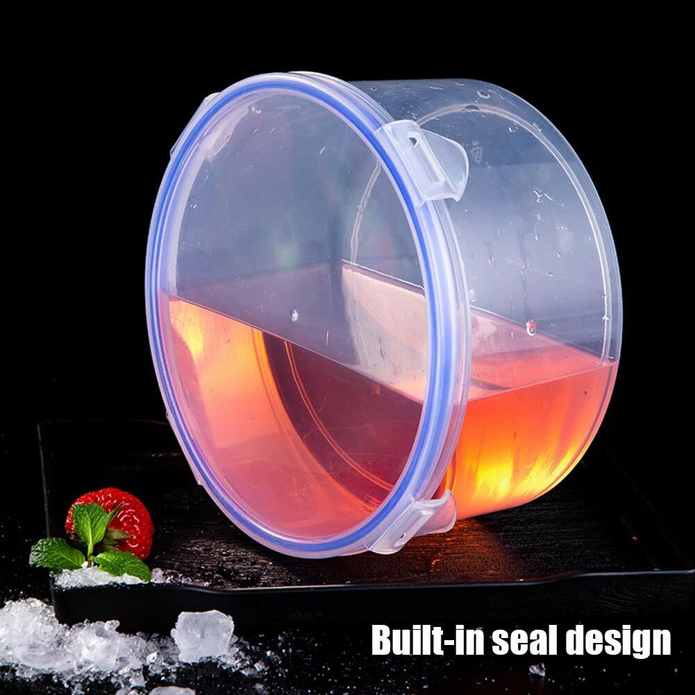 MOUMOUTEN Ice Ball Maker Silicone Sphere Tray w Lid Funnel for Whiskey