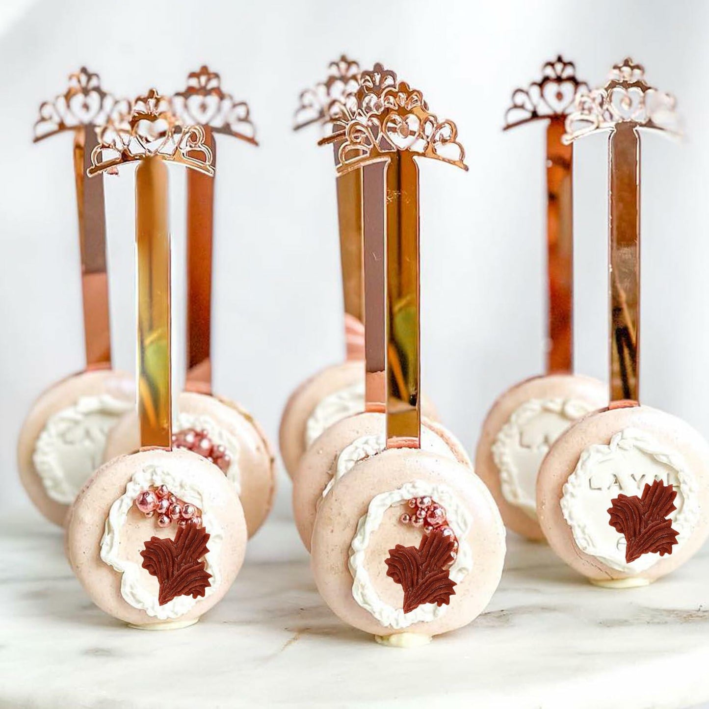 Heart Shaped Silicone Chocolate Mold Rose Flower Fondant Cake Decor 2pc