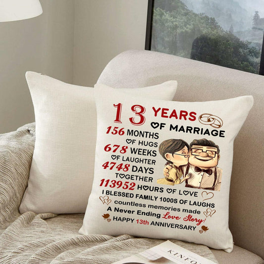 HKTNGEX Funny Couple Throw Pillow Cover – Wedding & Anniversary Gift