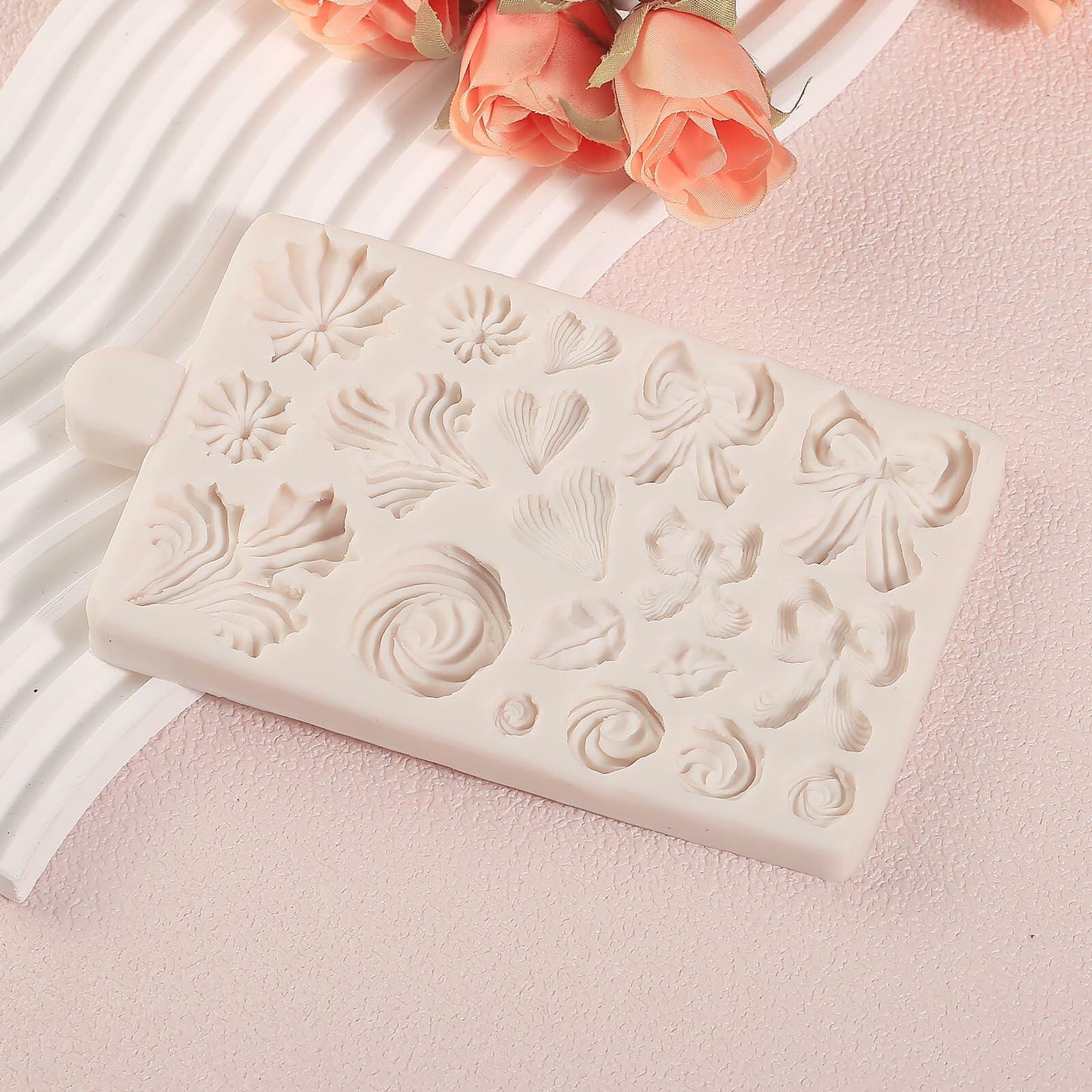 ICNYEKl Hemp Rope Fondant Mold Bohemian Tassel Silicone Cake Baking Decor