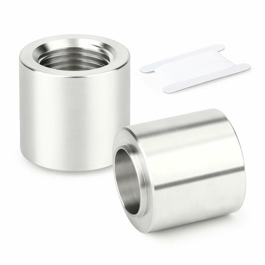 GASHER 4PCS Aluminum 1/4" NPT Weld-On Bung Female Pipe Thread Fuel Fittings