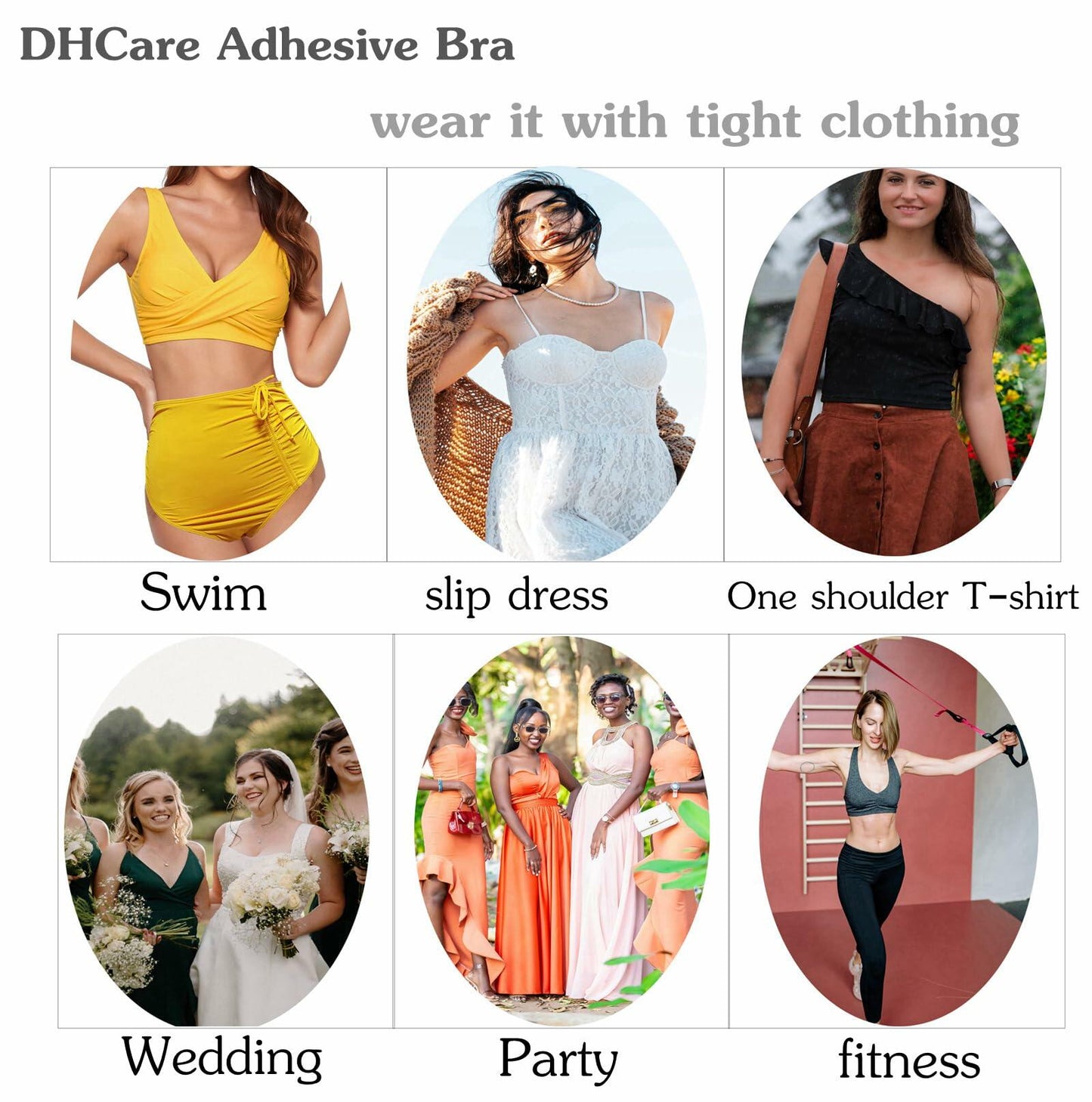 Double-Sided Sticky Push Up Bra Inserts Adhesive Bikini Breast Pads Lift