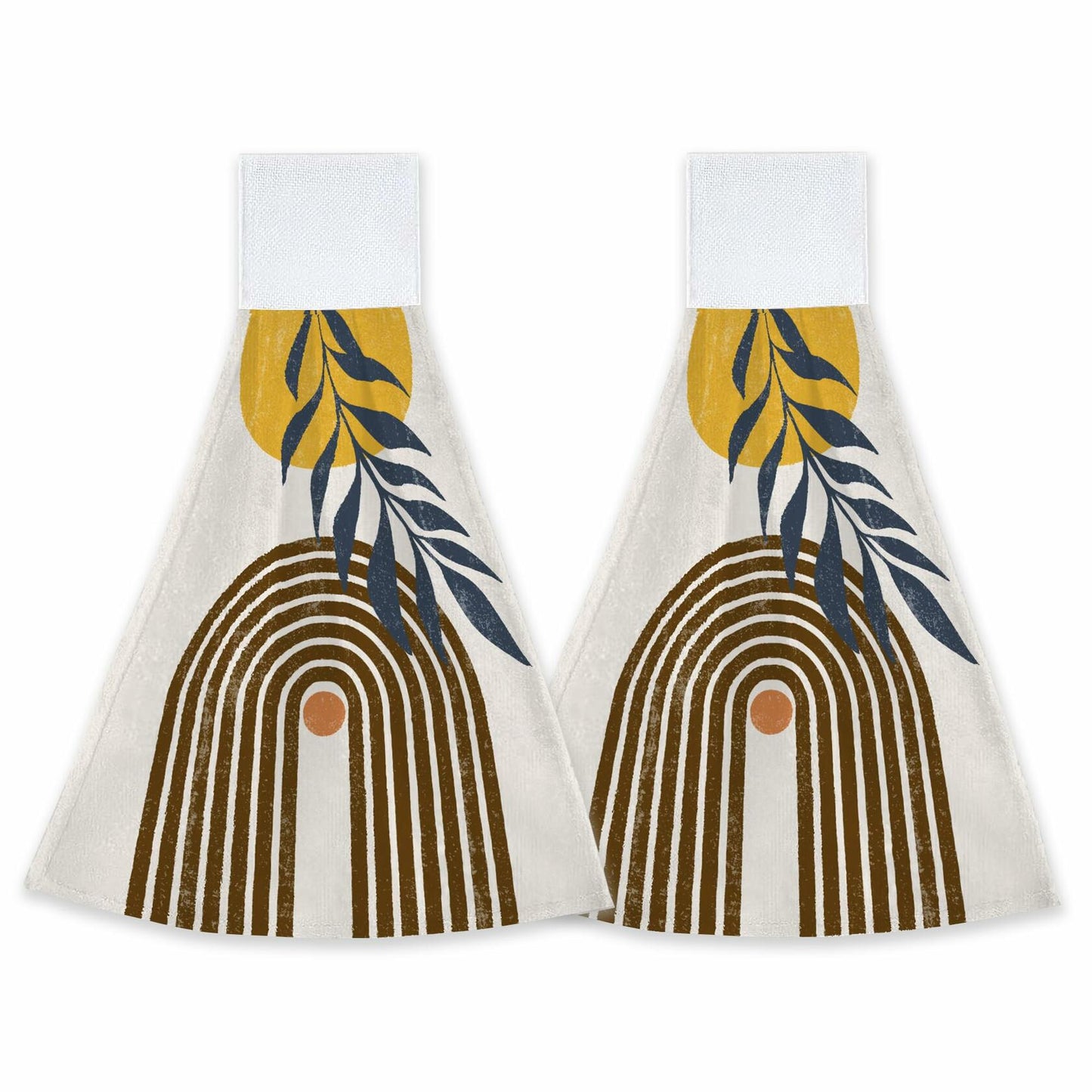 CIAIDU Halloween Black Cat Kitchen Hand Towels 2-Pack Farmhouse Home