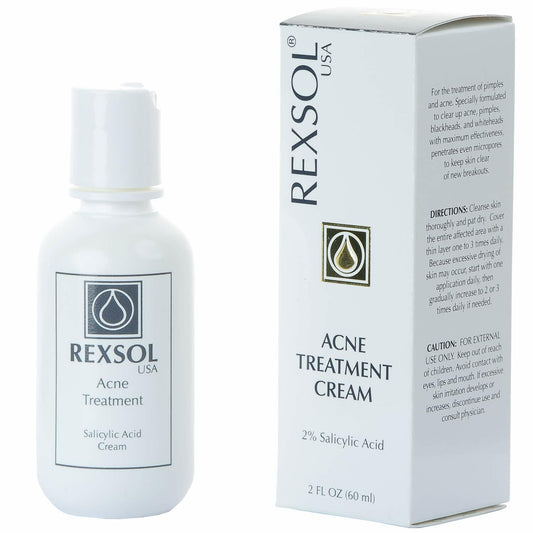 Rexsol Acne Treatment Cream 60ml | Salicylic Acid for Pimples & Blemishes