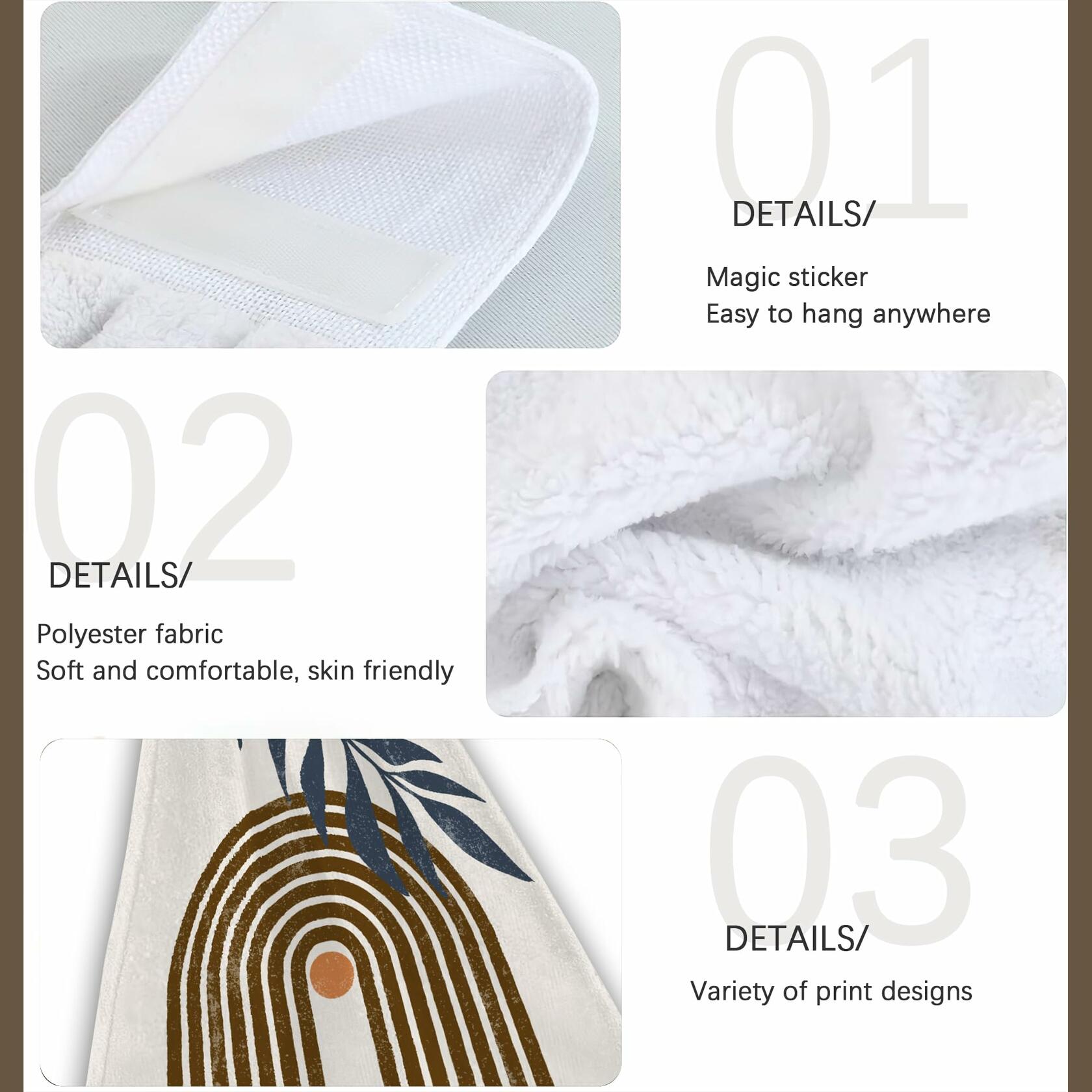 CIAIDU Halloween Black Cat Kitchen Hand Towels 2-Pack Farmhouse Home