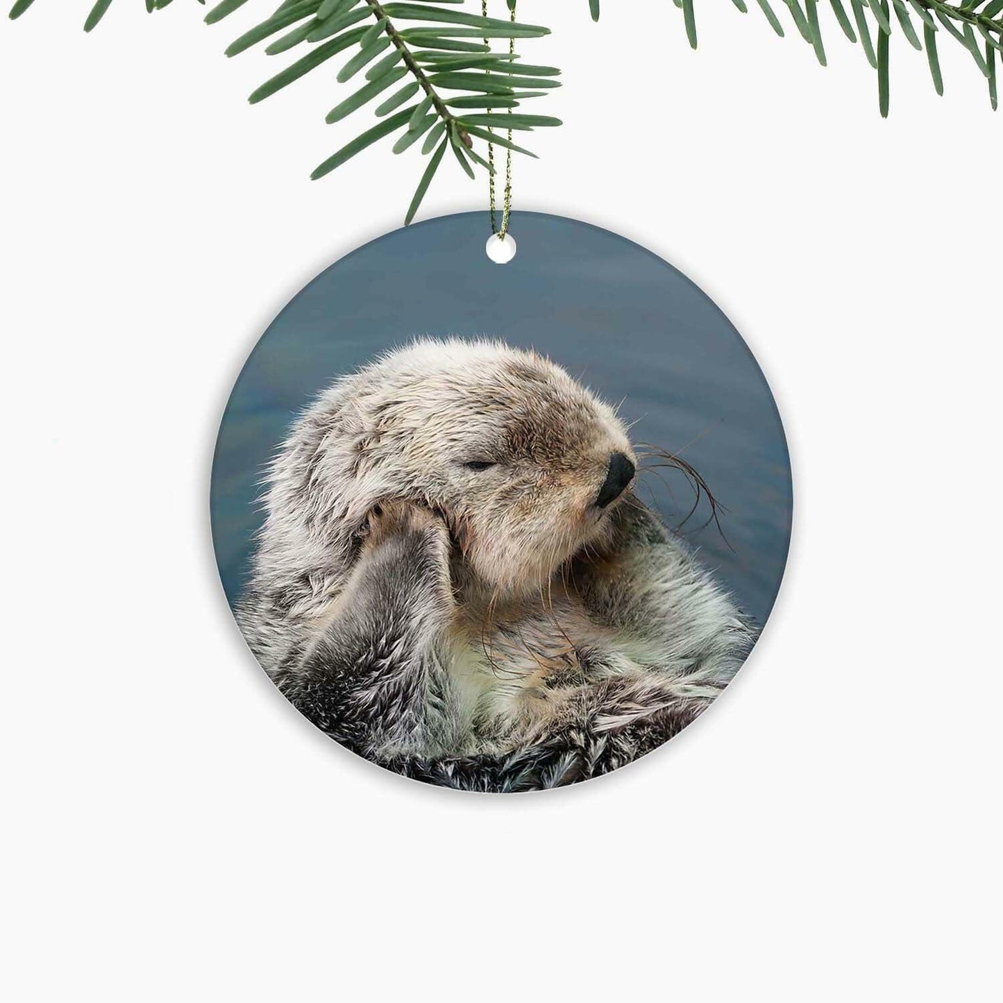Sea Otter Christmas Ornament Animal Xmas Tree Hanging Decor Collectible Gift