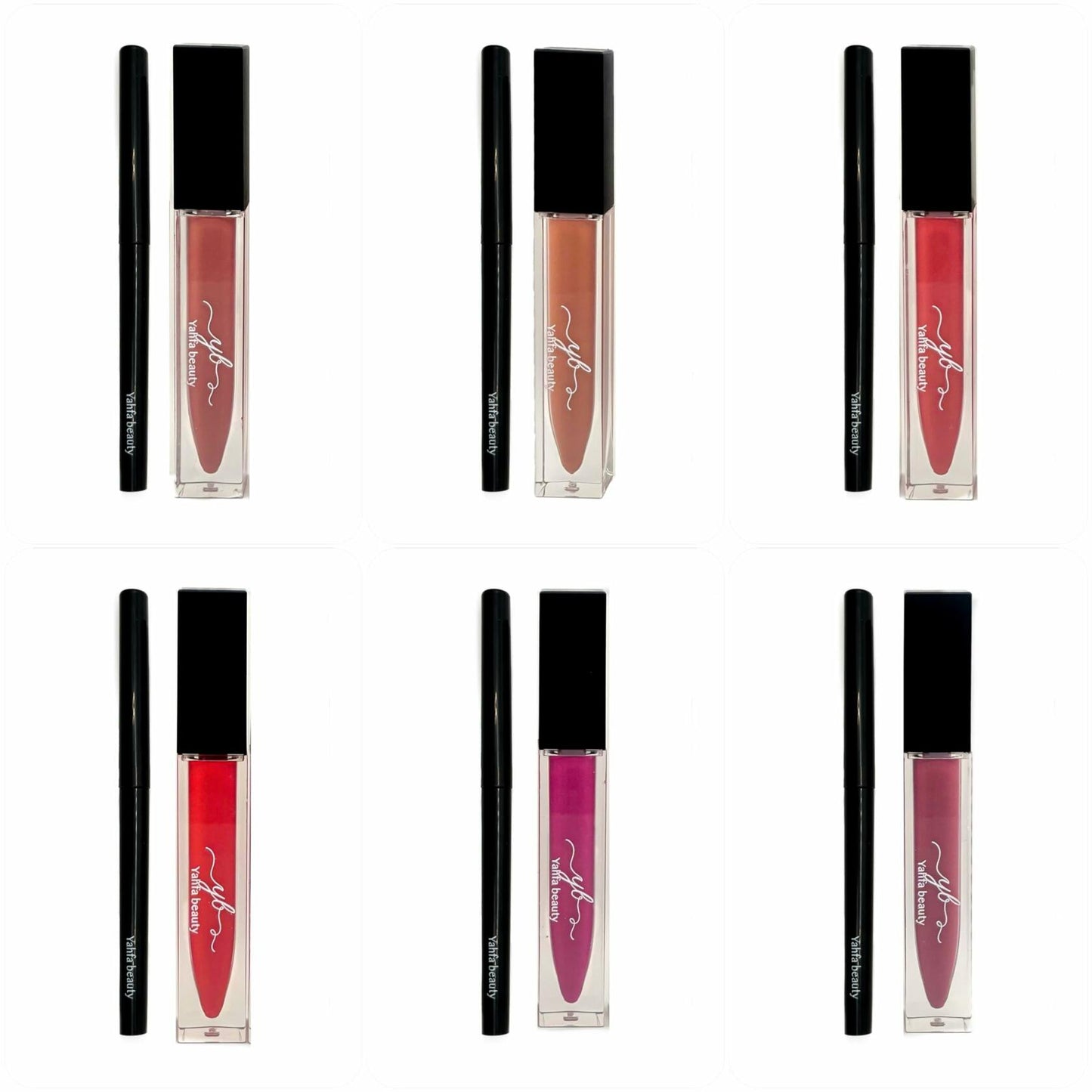 YAHFA BEAUTY | LIPLINER + MATTE LIQUID LIPSTICK | ALL-IN-ONE KIT (NUDE)