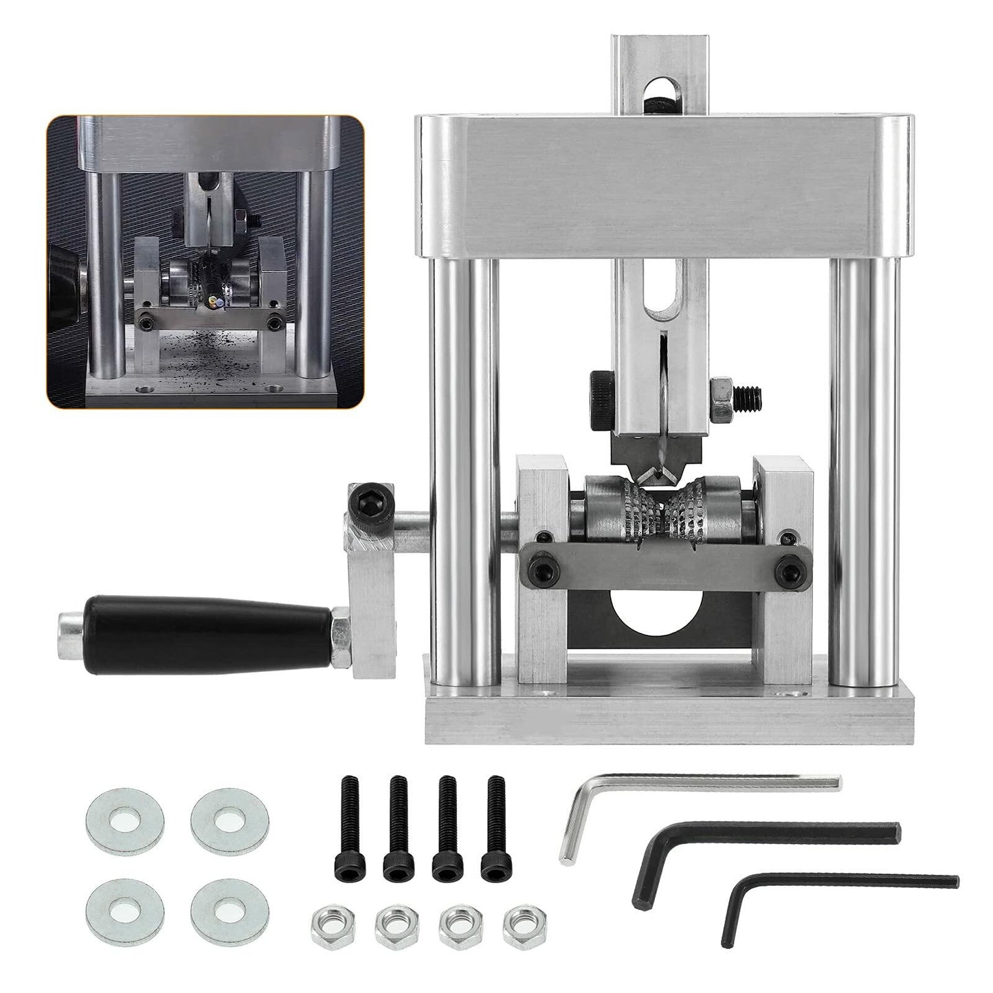 BEAMNOVA Mini Hand Crank Wire Stripper 2-20mm Manual Copper Stripping Tool