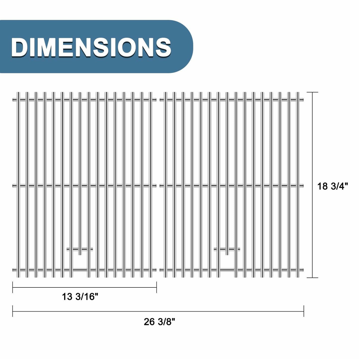 Grill Replacement Cooking Grate for Charbroil Classic 463211511-463211514
