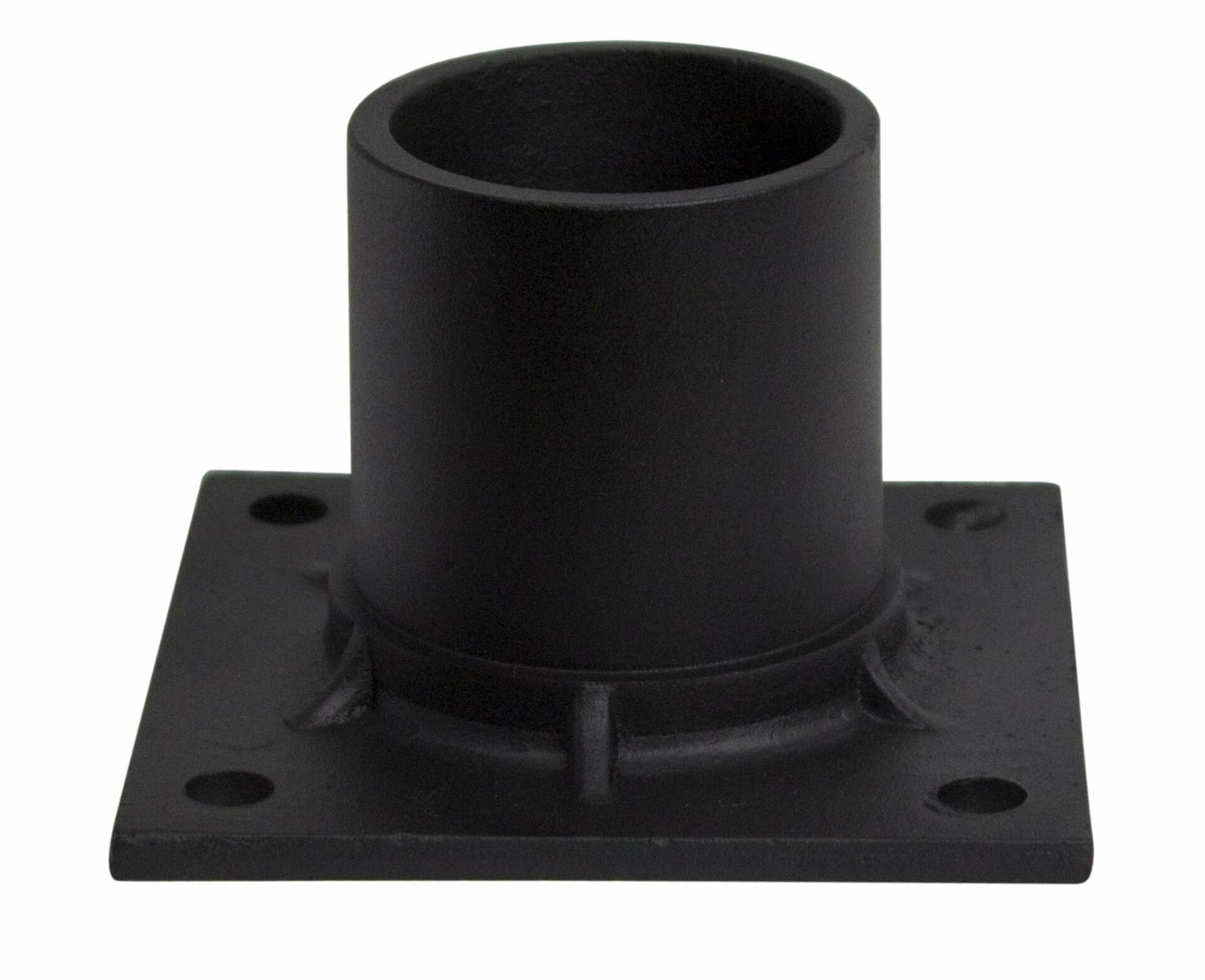 Solus S347-BK Pier Mount Adapter 3" Stub Post Black Aluminum with Hardware