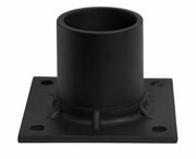 Solus S347-BK Pier Mount Adapter 3" Stub Post Black Aluminum with Hardware