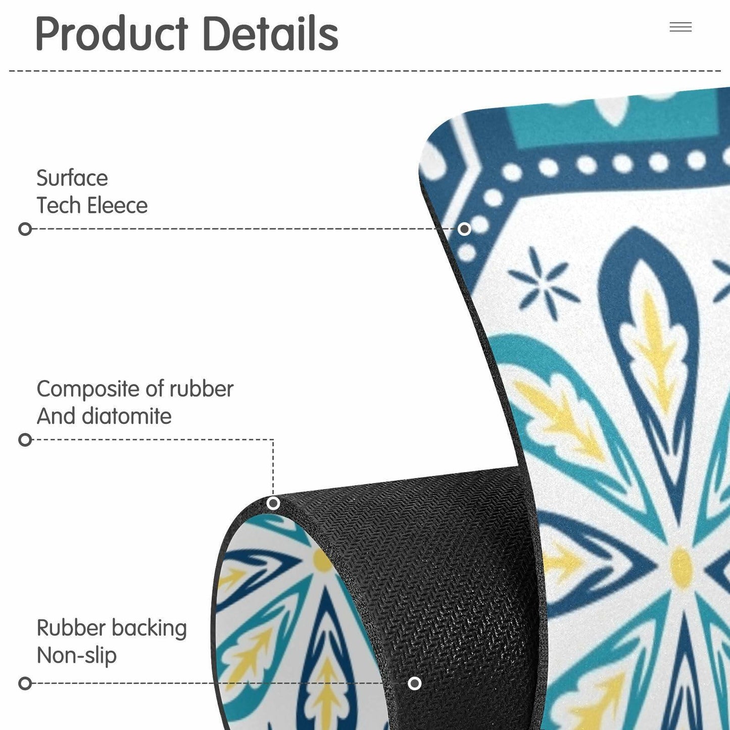 Kitchen Sink Splash Guard 14.7" Faucet Mat Water Absorbent Foldable Washable