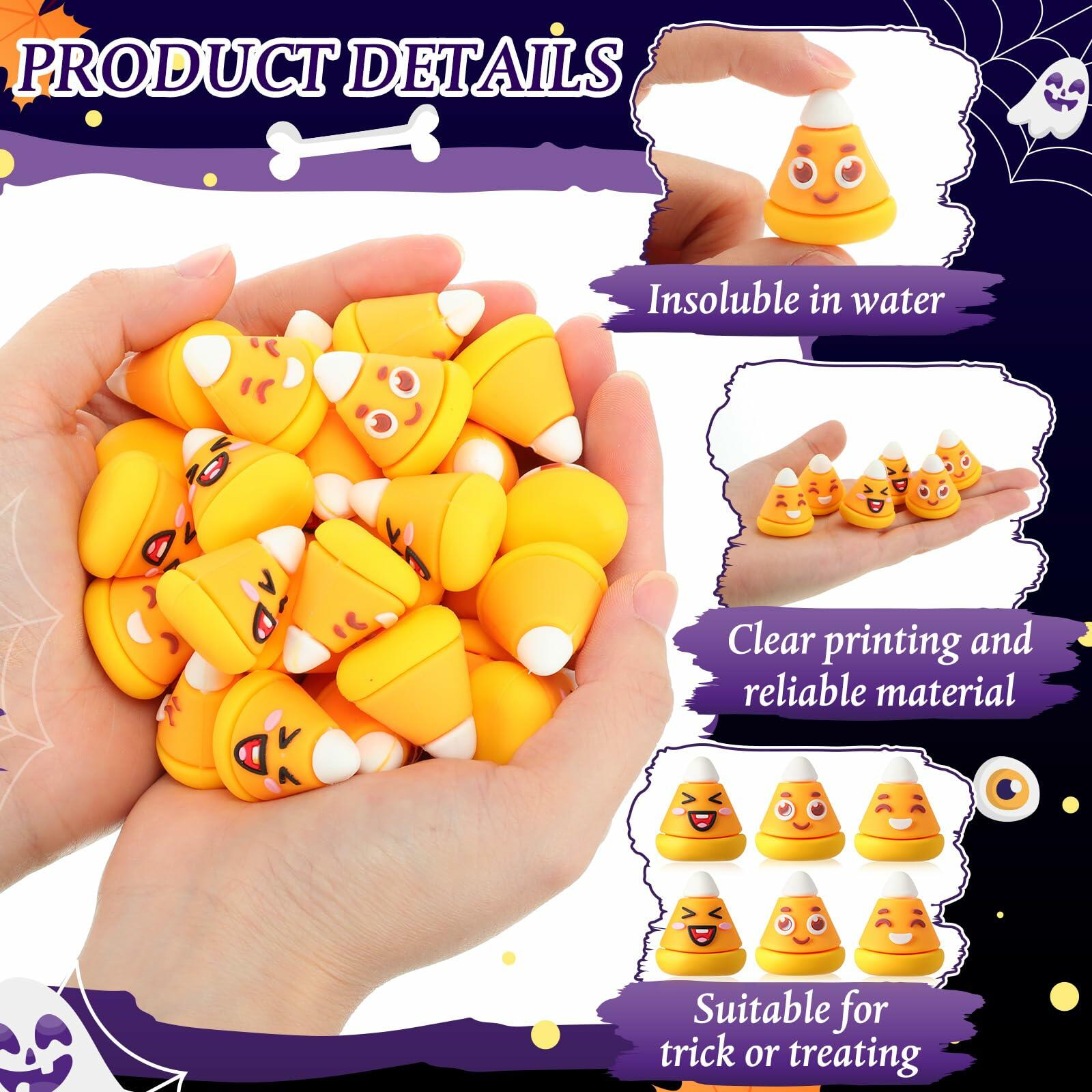 Simgoing 60PCS Halloween Mini Candy Corn Decorations Fall DIY Vase Filler