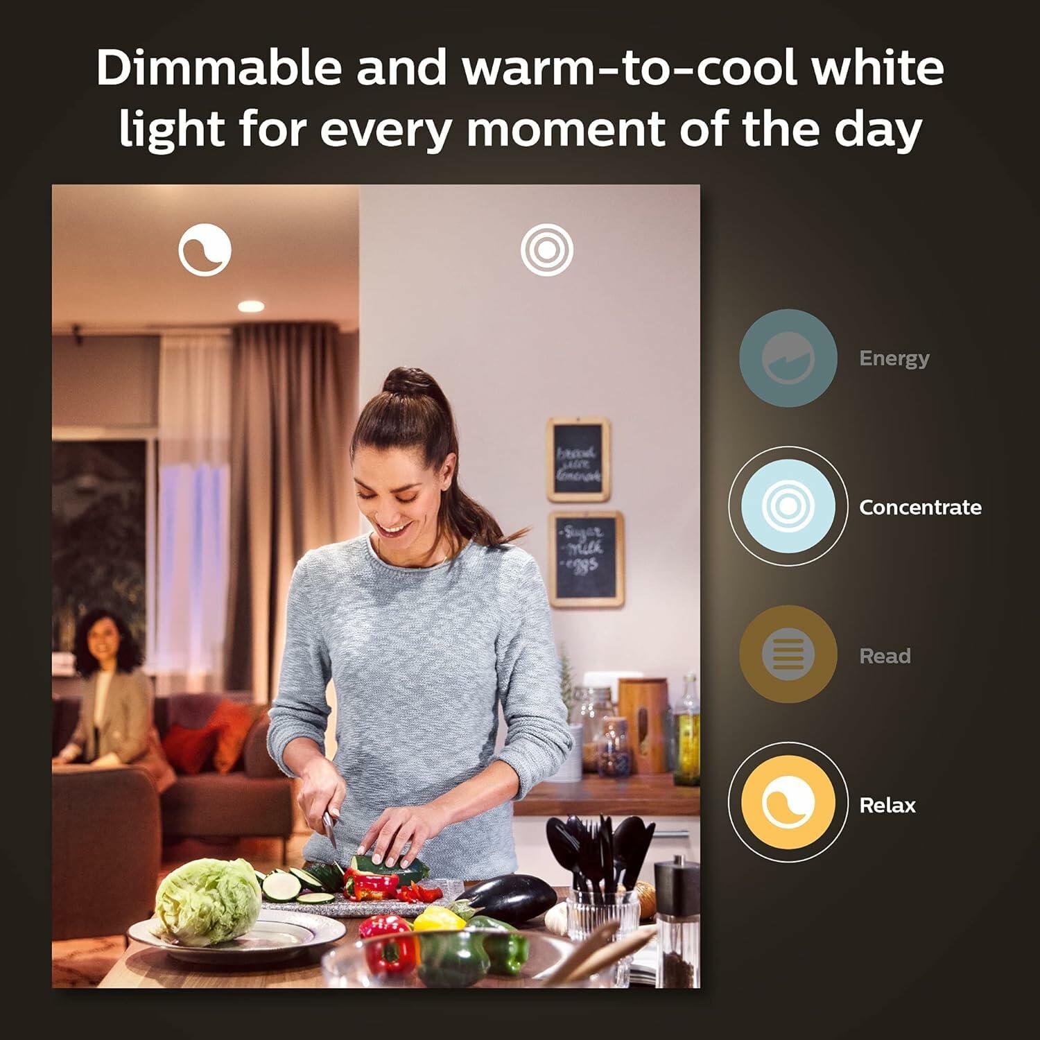 Philips Hue 100W A21 LED Bulb Soft White 160LM E26 Smart 1-Pack Alexa/Google