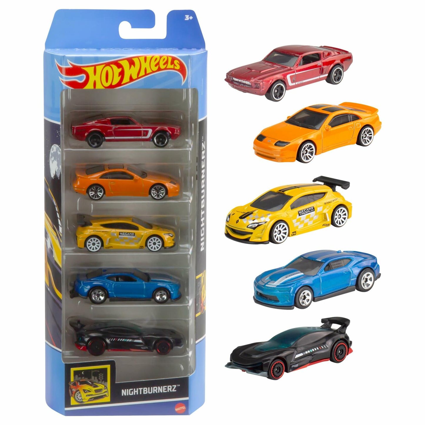 Hot Wheels 1:64 Die-Cast Toy Cars 5-Pack Hot Rods Race Trucks (Styles Vary)